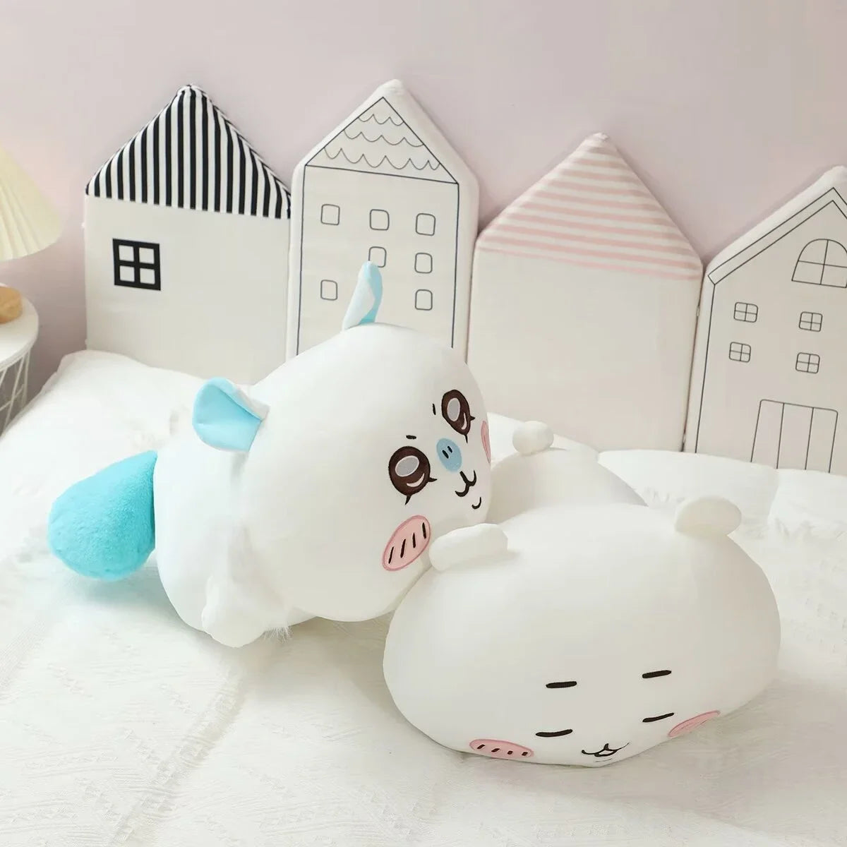 Very Soft Chiikawa Back Cushion Stuffed Anime Sofa Bed Home Decor Hachiware Usagi Cartoon Throw Pillow Gifts Girl Home Decor