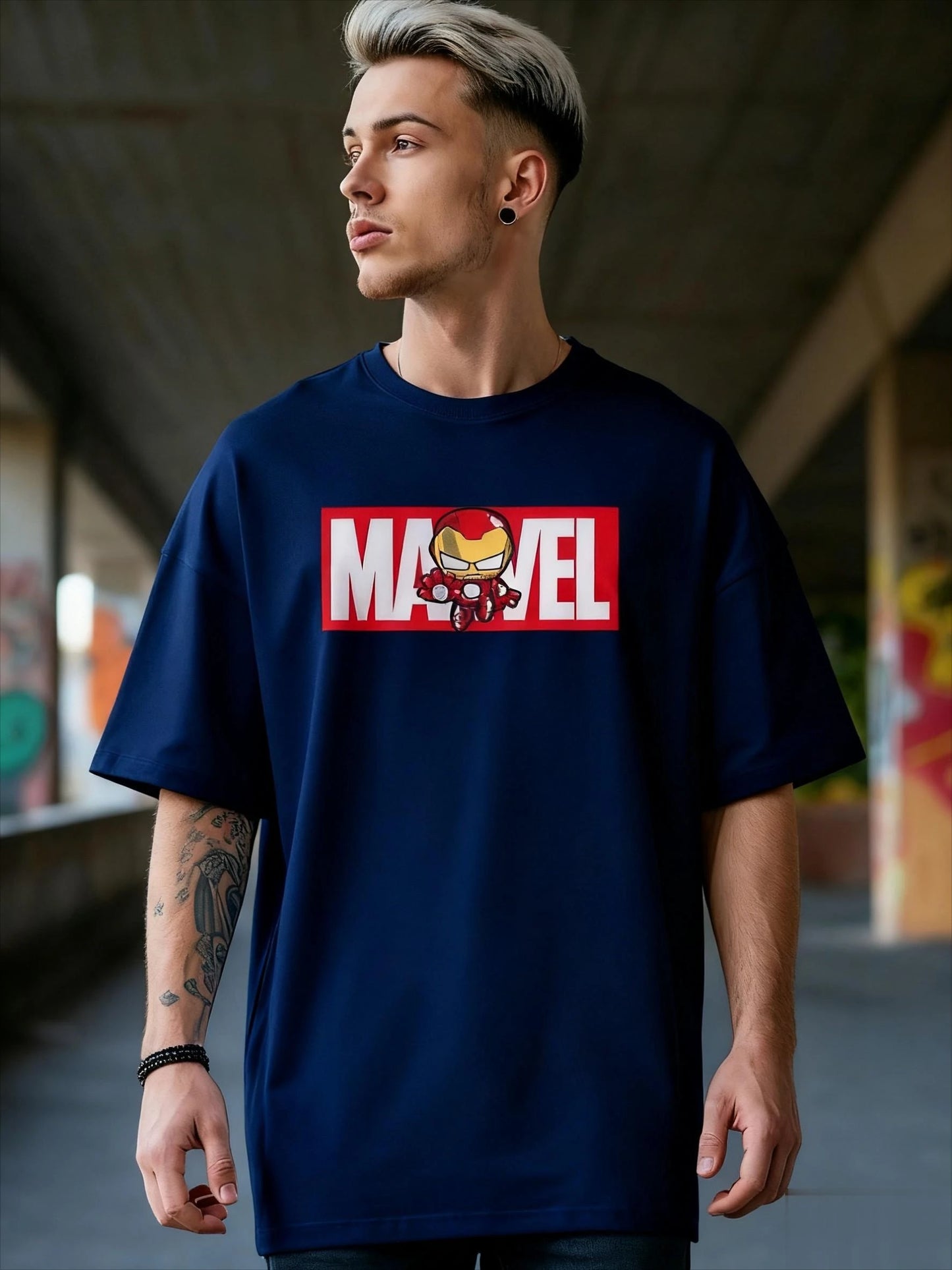 Marvel Iron Man Graphic T Shirt Men Women Loose Fit Short Sleeve Tees Superhero Comic Streetwear Casual Summer Trendy Y2k Tops