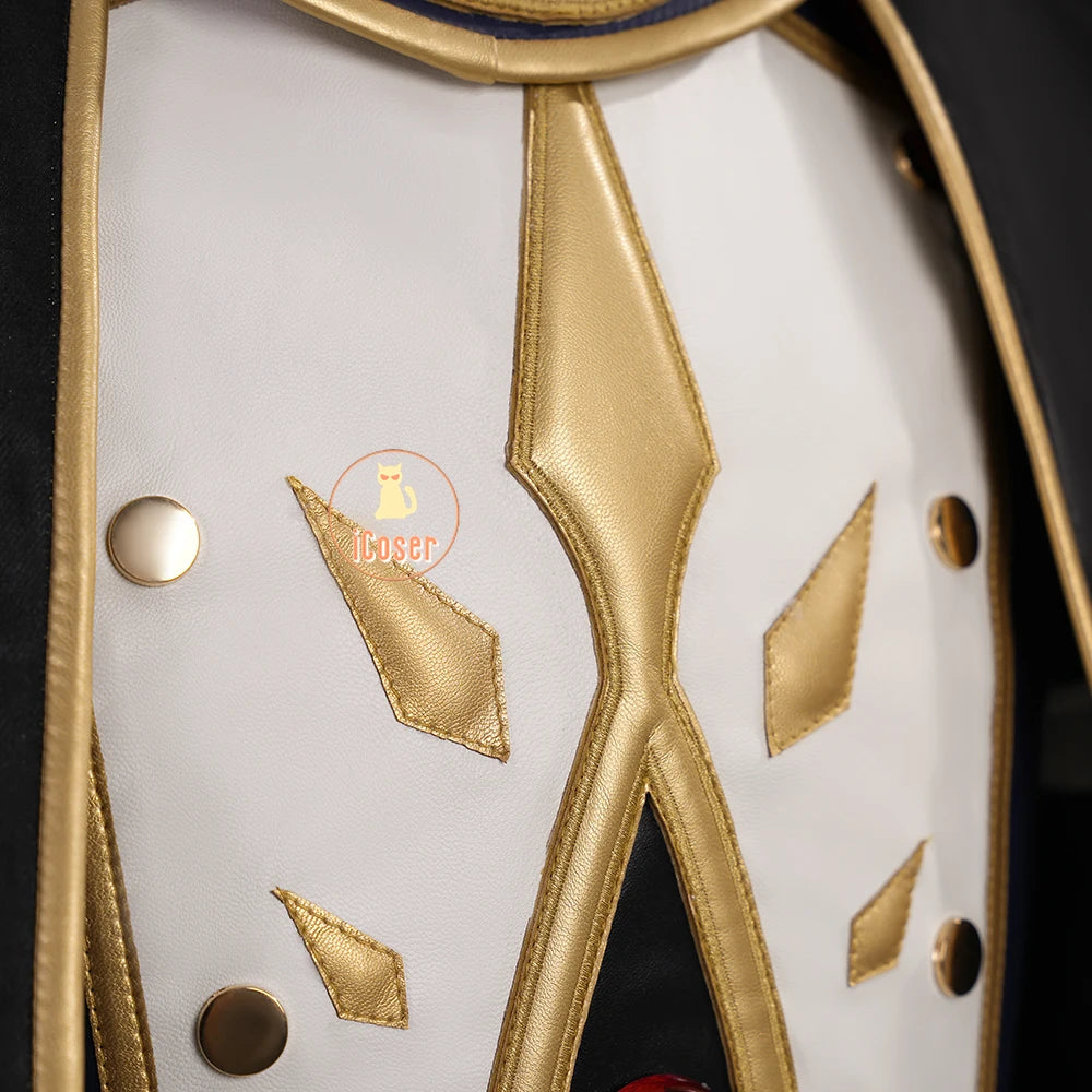 Anime Code Geass Suzaku Kururugi Cosplay Costume Wig Knight of Zero Uniform Long Cloak Halloween Party Women Men Props iCoser