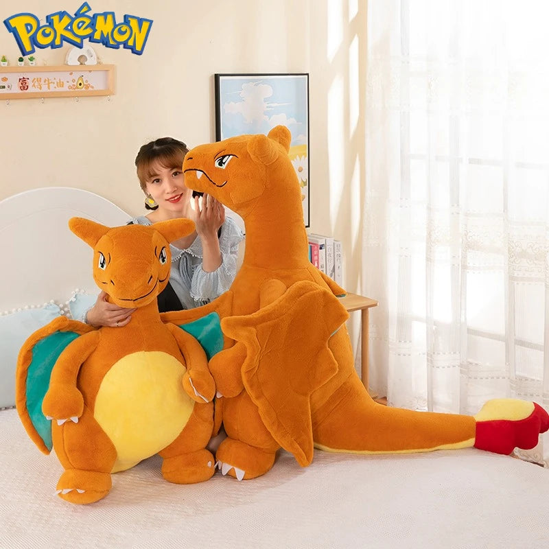 35/45/60CM Big Size Pokemon Charizard Plush Cartoon Anime Plushies Soft Doll Pillow Kawaii Stuffed Plushie Ornament Gift for Kid