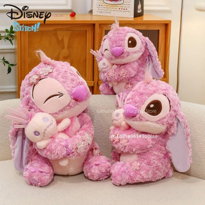 70cm Big Size Disney Lilo & Stitchanime Plush Stuffed Doll Room Decoration Peluche Pillow Angel Plushies Ornaments Gifts