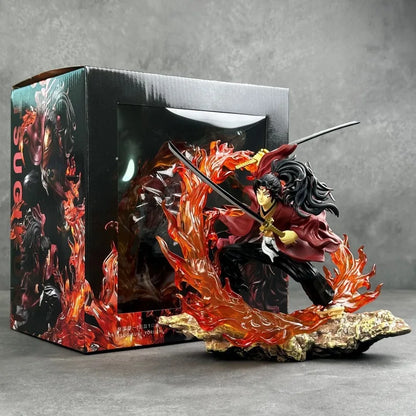 2025 Demon Slayer Anime Figures Tsugikuni Yoriichi Action Figure With Light Pvc Statue Figurine Model Doll Toys Christmas Gifts