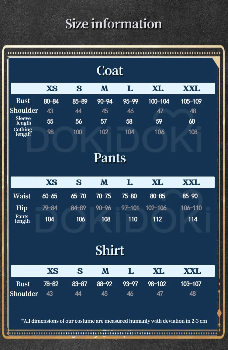 Sylus Rafayel Xavier Zayne Cosplay Costume Game Love and Deepspace【XS-2XL】DokiDoki-R Men Sylus Rafayel Wedding Suit Plus Size