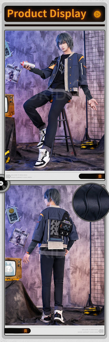 IN STOCK Wise Cosplay Costume Game Zenless Zone Zero Cosplay DokiDoki-SR Wise Cosplay Men Daily Costume Random Paly Wise Wig