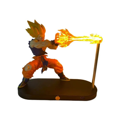 New Dragon Ball Son Goku Kamehameha Night Lamp Desktop Decoration Model Night Anime Surrounding Children'S Toys Birthday Gift