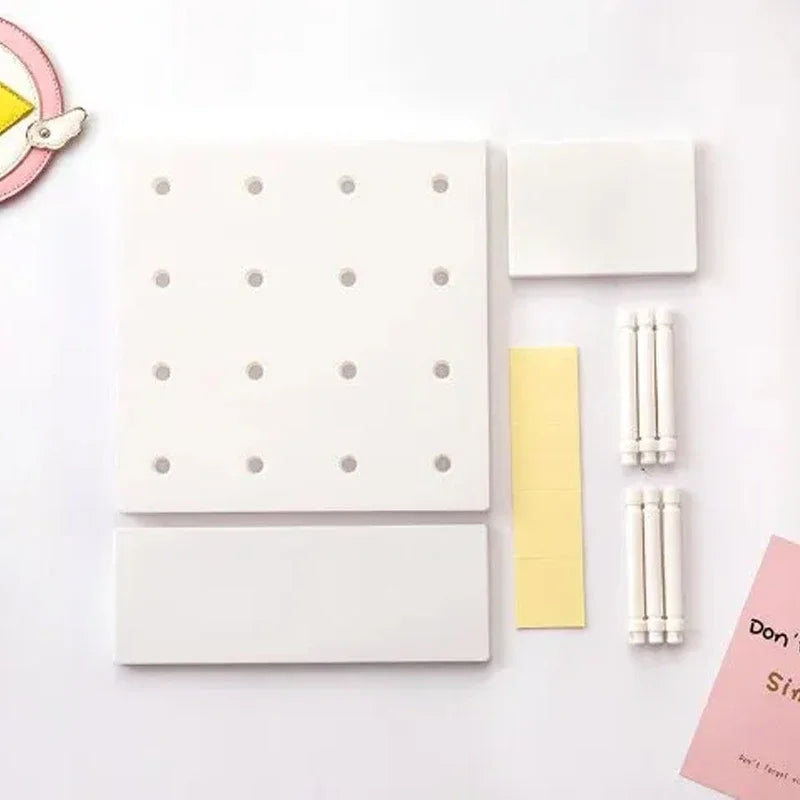 Home Decor Wall Shelves Decoration Hole Board Wall Storage Rack Storage Shelf Kitchen Bedroom Hanging Wall Shelves Wall Decor