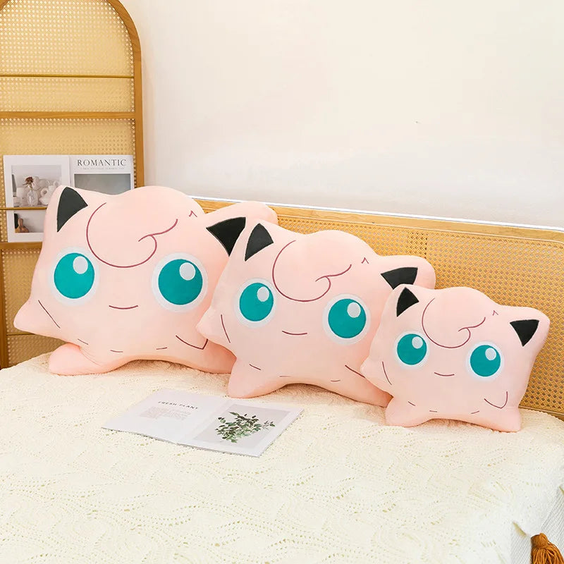 40/75cm Jigglypuff Pillow Pokemon Plush Toys Anime Doll Cartoon Cushion Large Pokémon Plushie Kawaii Stuffed Gift for Kids Xmas