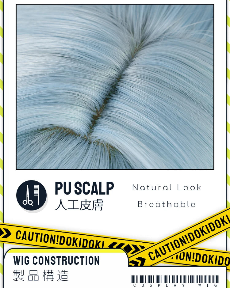 IN STOCK Yumemizuki Mizuki Hutao Wig Game Genshin Impact DokiDoki 95cm Long Wig Hu Tao Lantern Rite Free Cap Yumemizuki Ears Fan