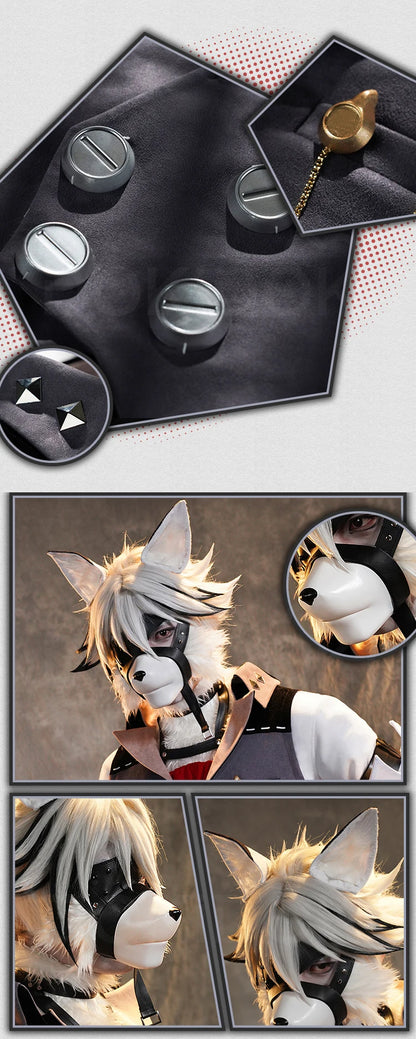 Von Lycaon Cosplay Costume Game Zenless Zone Zero【S-3XL】DokiDoki-R ZZZ Von Lycaon Ears Tail Halloween Plus Size