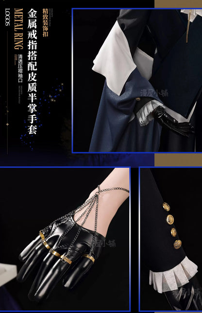 Arknights Aefanyl Logos Cosplay Costume Wig Uniform Earrings Radiant Serenity Ambience Synesthesia Halloween Women Men Carnival