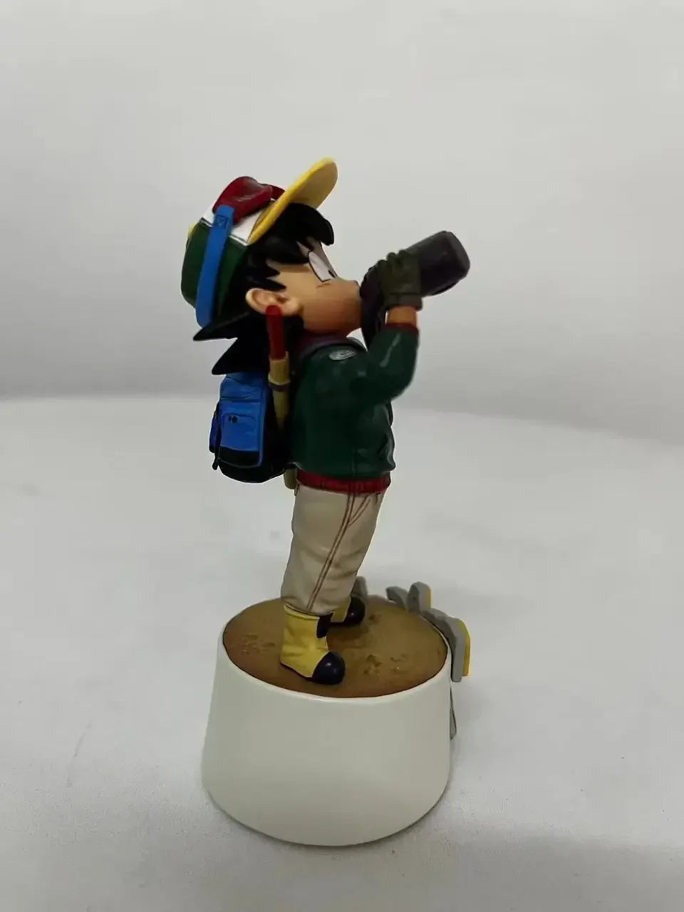 10cm Dragon Ball Cartoon Character Drinking Water Little Goku PVC Action Figure Model Statue Collection Decoration Toys Gift
