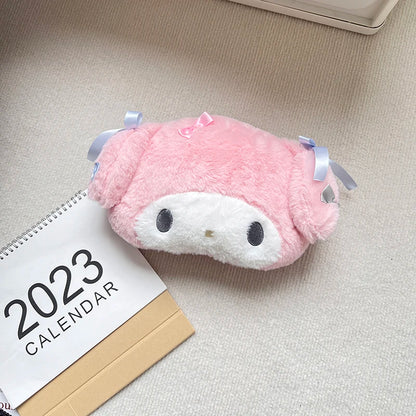 Sanrio My Melody Headrest Back Cushion Car Seat Belt Cover Stuffed Anime Japanese Style Pillow Comfortable Neck Pillow Girl Gift