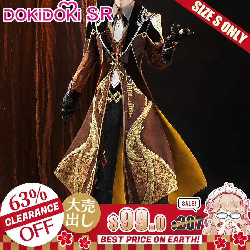 IN STOCK Zhongli Cosplay Costume Game Genshin Impact Cosplay DokiDoki-SR Zhong Li Cosplay Costume Halloween