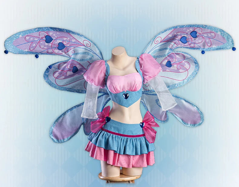 LAST BATCH UWOWO Bloomm S4 Anime Cosplay Costume Big Fairy Wings Cosplay Princes Costume Outfit Butterfly Halloween Costumes
