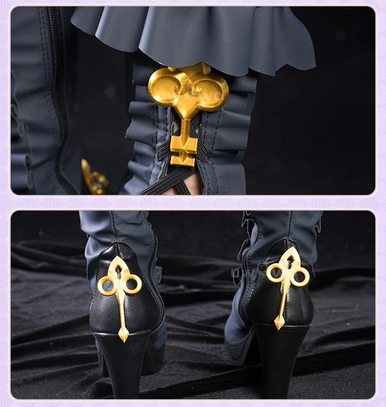 UWOWO Herta Shoes Boots Game Honkai Star Rail The Herta Witch Cosplay Shoes Boots with Accessory lloween Shoes