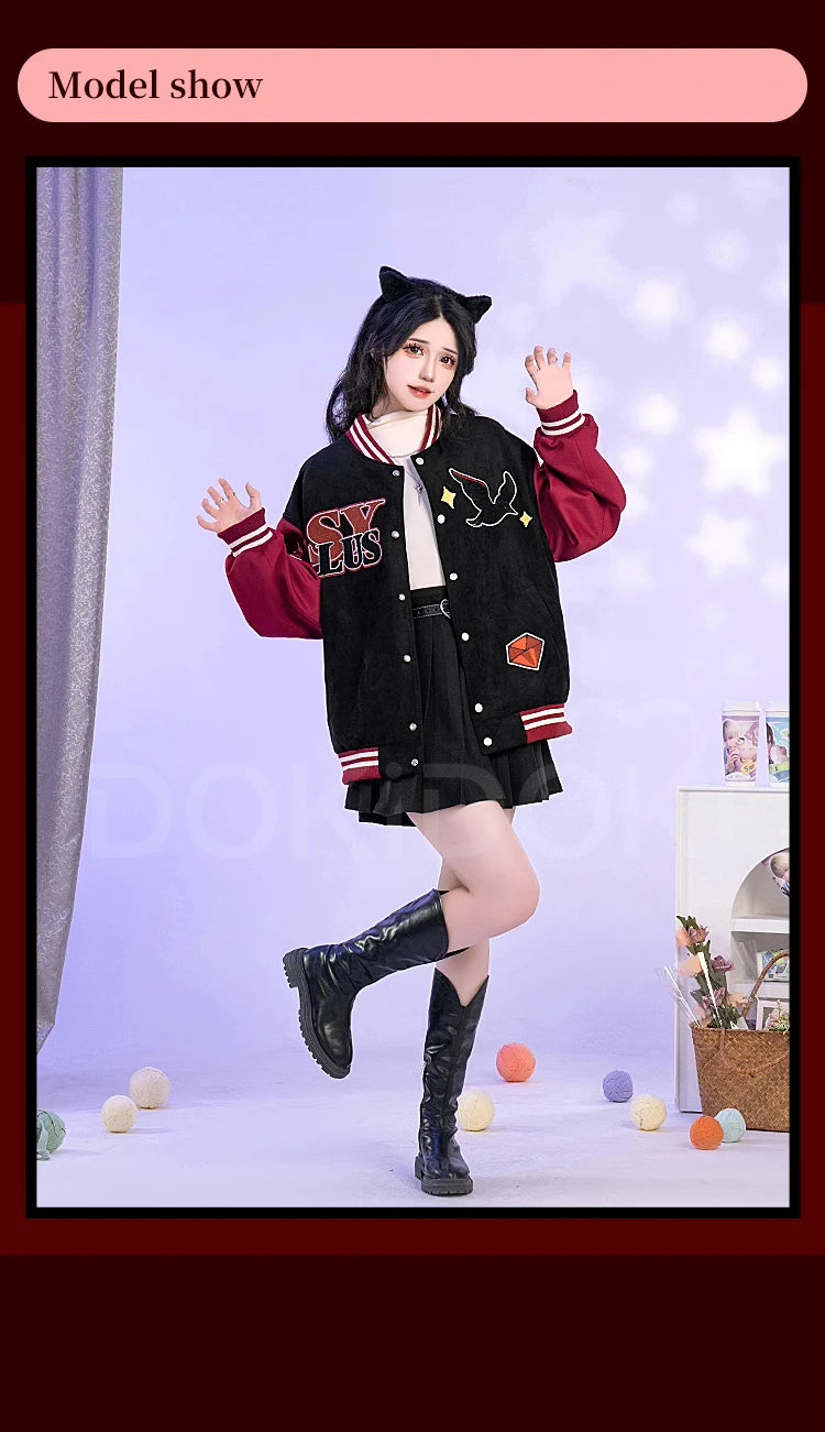 Sylus Doujin Cosplay Costume Game Love and Deepspace DokiDoki-R Men Women Daily Baseball Jacket Sylus Cosplay Coat