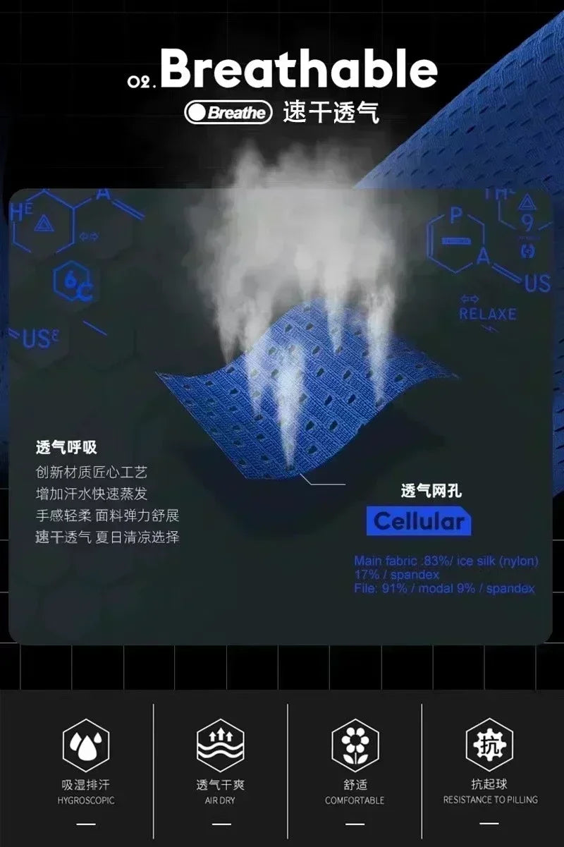 New Summer One Piece Anime Gym Shorts Man Women Double-Layer Mesh Breathable Sports Shorts Y2k Casual Fitness Quick-drying Pants