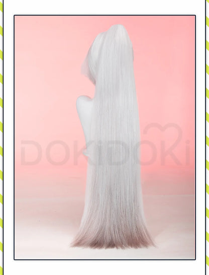 IN STOCK Vaggie Cherry Boom Lillth Morningstar Wig Anime DokiDoki 100cm Long Hair Lillth Cosplay Pre Crimped Wig Free Cap