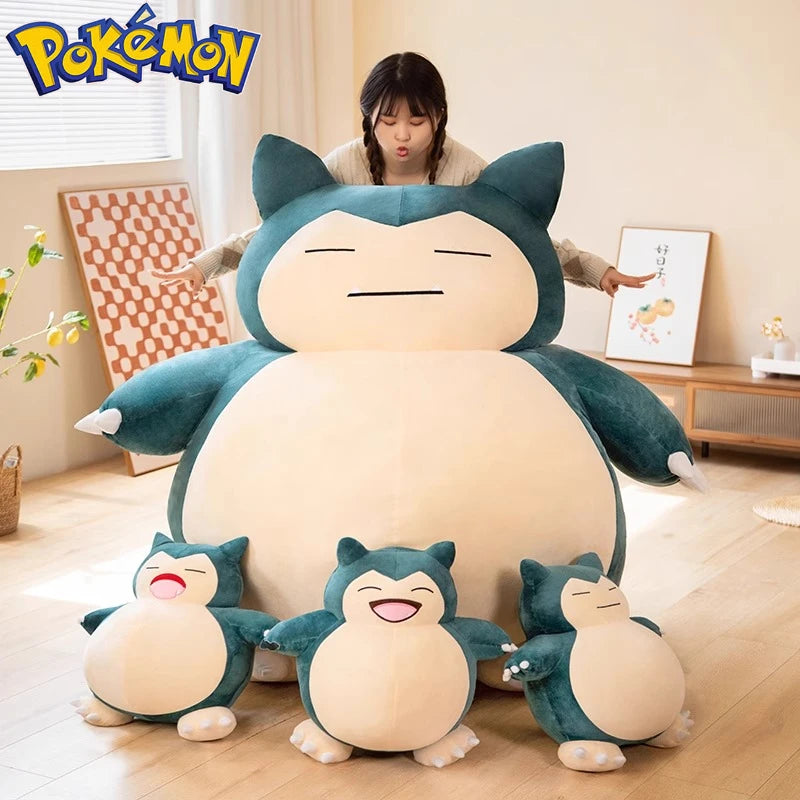 30/50CM Big Size Pokemon Snorlax Plushies Cartoon Anime Plush Soft Doll Pillow Kawaii Stuffed Plushie Ornament Children's Gifts