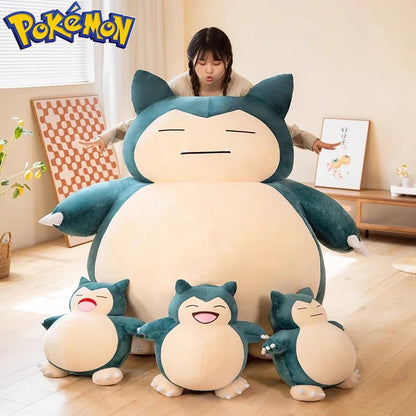 30/50CM Big Size Pokemon Snorlax Plushies Cartoon Anime Plush Soft Doll Pillow Kawaii Stuffed Plushie Ornament Children's Gifts