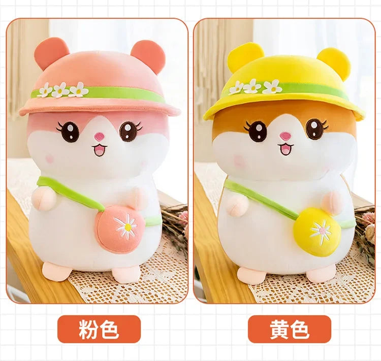 Hot 45-65cm Kawaii Hamster Plush Toy Big Size Cute Soft Stuffed Animals Sofa Pillow Plush Doll High-quality Kids Briday Gifts