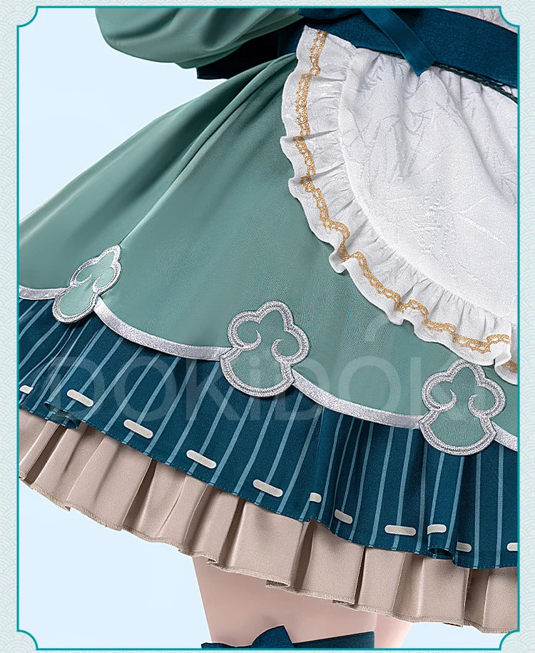 Huohuo Cosplay Costume Game Honkai: Star Rail DokiDoki-R Honkai Women Cute Maid Costume Huo Huo Cosplay Tail Christmas