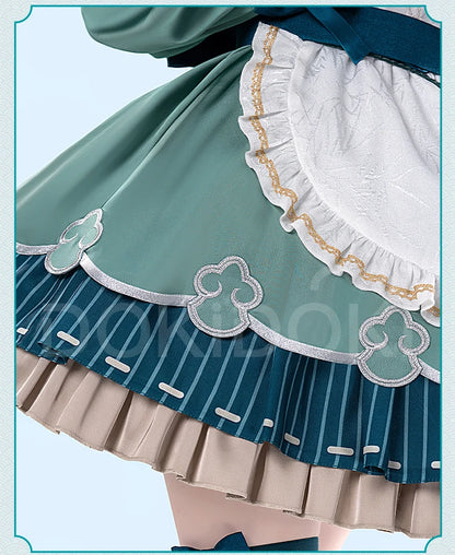 Huohuo Cosplay Costume Game Honkai: Star Rail DokiDoki-R Honkai Women Cute Maid Costume Huo Huo Cosplay Tail Christmas