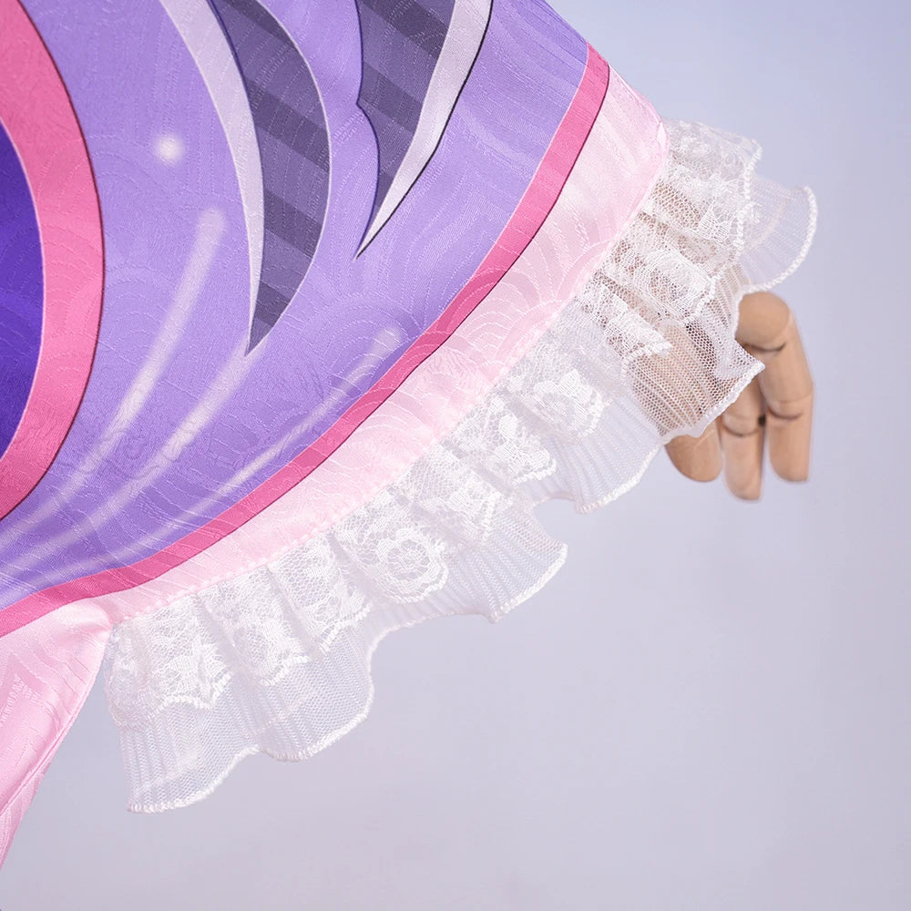 iCoser Genshin Impact Yumemizuki Mizuki Cosplay Costume Wig Dress Headwear Tail Natlan Halloween Party for Women Girls Cos Props