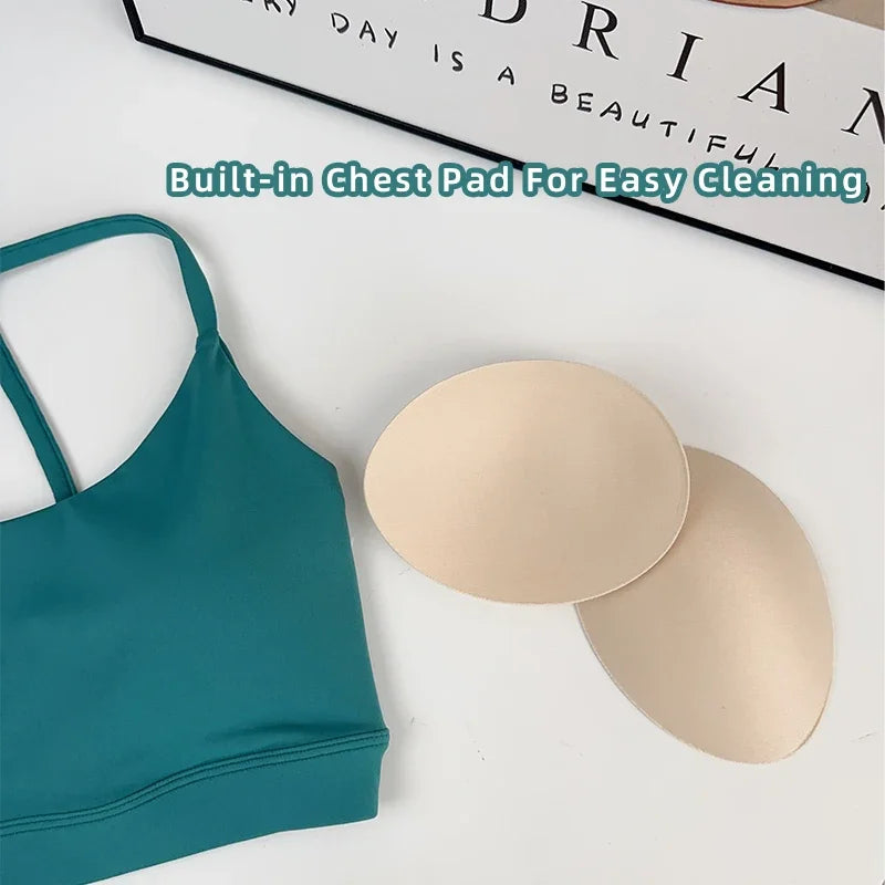 Women Fitness Sports Bra Top Sexy Beauty Back Shockproof Quick-Dry Gym Crop for Running Pilates Yoga
