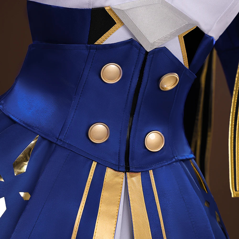 iCoser Honkai Star Rail Fate Saber Cosplay Costume Wig Dress Uniform Headwear Carnival Halloween Party Women Girls Props Gifts