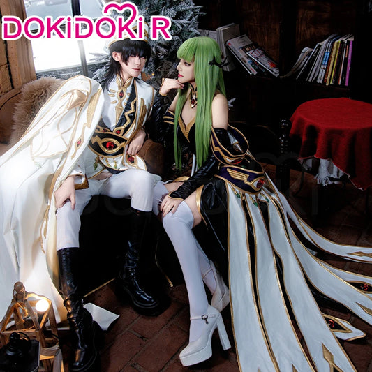 Lelouchh Lamperougee C Cosplay Anime Cosplay【XS-2XL】DokiDoki-R Halloween Men Emperor Women Queen Lelouchh Plus Size