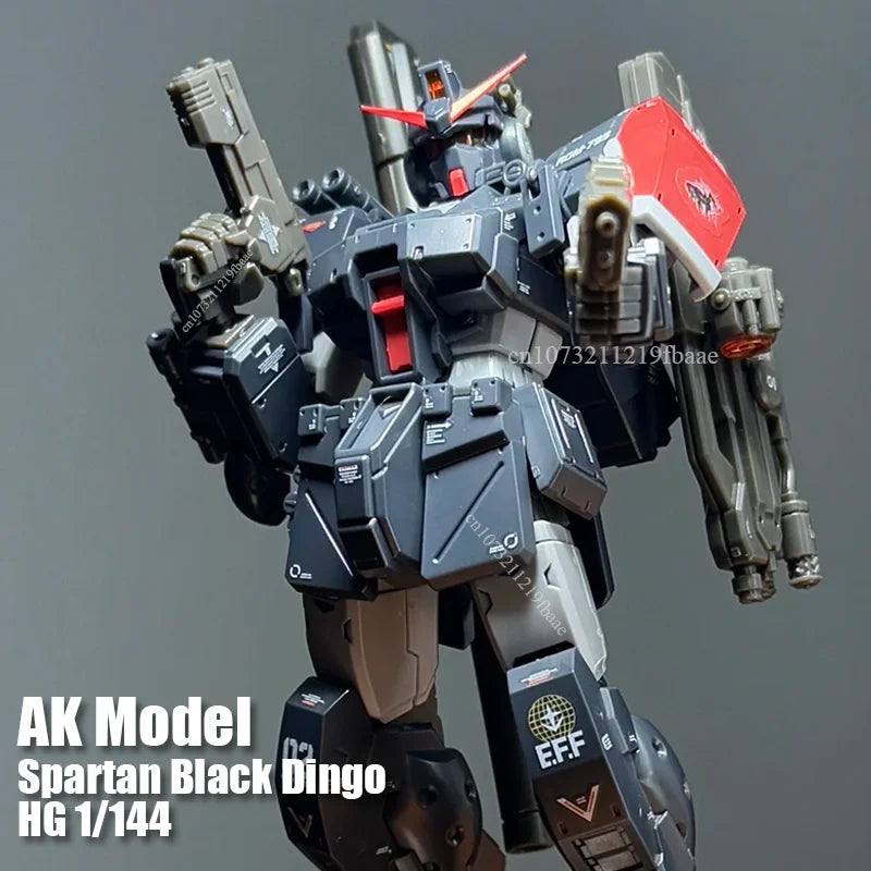 In Stock AK Model RGM-79S GM Spartan Black Dingo HG 1/144 Assembly Model Kit Action Figure Plastic Model Kits Toy Gift