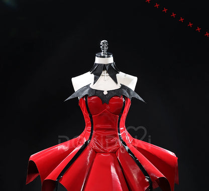 Tsukiyomi Utau Cosplay Costume Anime Shugo Chara Cosplay DokiDoki-R Women Cute Red Dress Tsukiyomi Utau Devil Cosplay Christmas