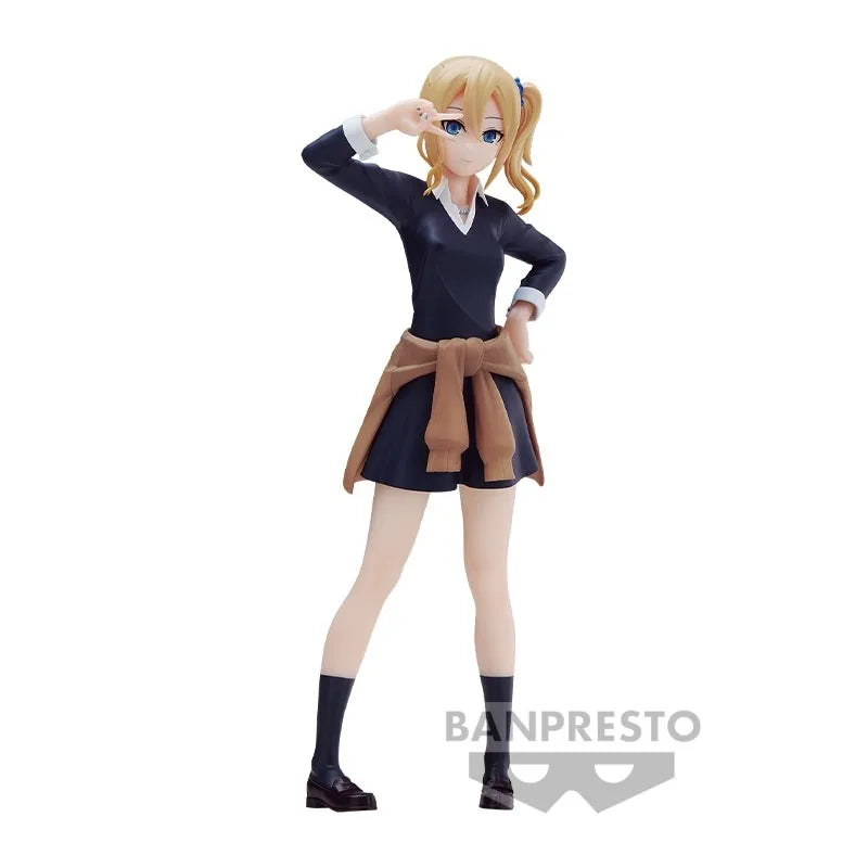 Banpresto Kaguya Sama Love Is War Kyunties Action Figures Fujiwara Chika Shinomiya Hayasaka Ai Model Girls Gifts