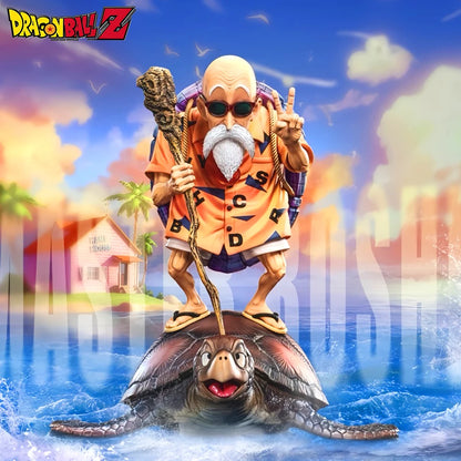 26cm Anime Dragon Ball Master Roshi PVC Action Figure Kame Sennin Statue Model Toy Gift - With Box