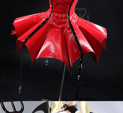 Tsukiyomi Utau Cosplay Costume Anime Shugo Chara Cosplay DokiDoki-R Women Cute Red Dress Tsukiyomi Utau Devil Cosplay Christmas