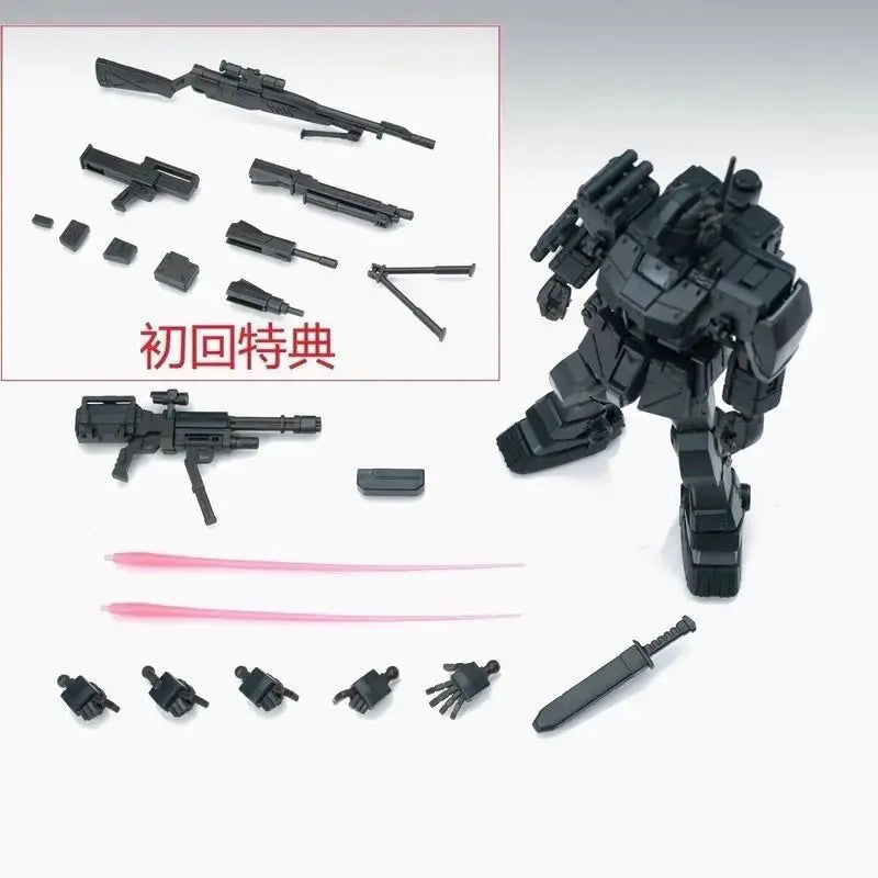 In Stock AK Model RGM-79S GM Spartan Black Dingo HG 1/144 Assembly Model Kit Action Figure Plastic Model Kits Toy Gift