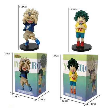 My Hero Academia Chibi PVC Figurines Tomura Shigaraki Izuku Midoriya Katsuki Bakugo Collectible Toy Model