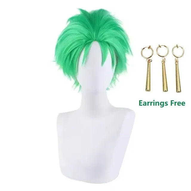 One Piece Roronoa Zoro Kimono Costume Unisex Polyester Set - Wig Only(One Size) / S / ONE PIECE