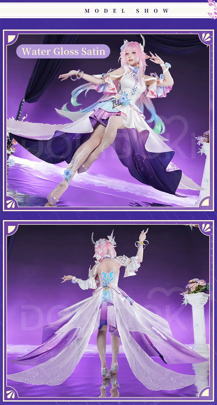 IN STOCK Cyrene Cosplay Costume Game Honkai: Star Rail【S-2XL】DokiDoki-R HSR Cyrene Dress Veil Plus Size