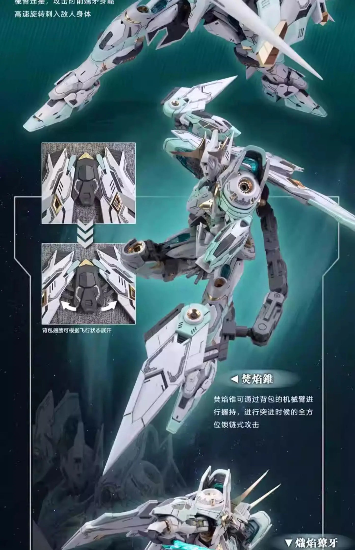 Bandai Fire Lord YR-04 1/100 Scale ABS Model Kit