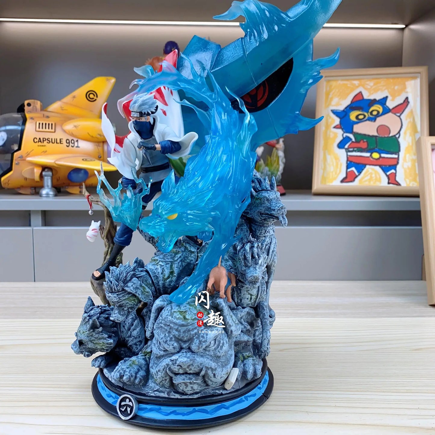 Naruto Anime Figure GK Hatake Kakashi 37cm Action Figure PVC Cartoon Characters Desktop Ornaments Friends Birthday Gifts Toys