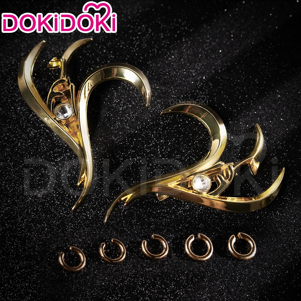 IN STOCK Rumii Miraa Zoeyy Cosplay Earrings DokiDoki Metal Headwear Earrings Rumii Headdress Halloween Cosplay Accessories