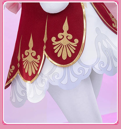iCoser Honkai Star Rail Hyacine Cosplay Costume Wig Dress Hat Uniform Amphoreus Halloween Party for Women Girls Carnival Props