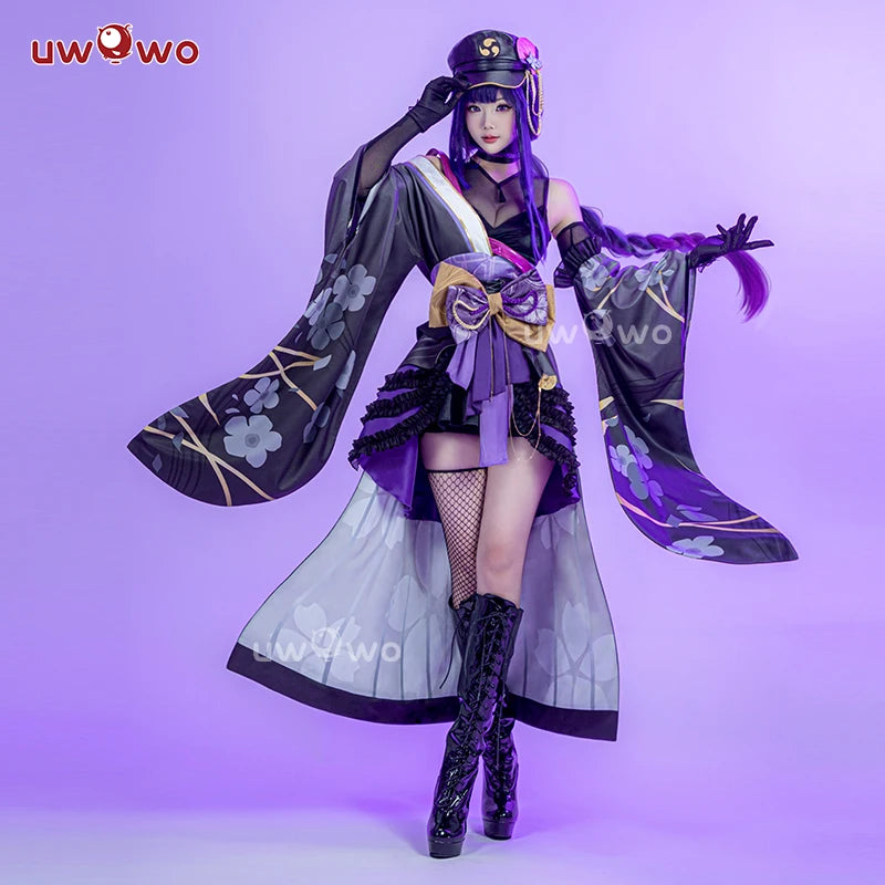LAST BATCH UWOWO Genshin Impact Fanart Raiden Shogun Taisho Kimono Cosplay Costume