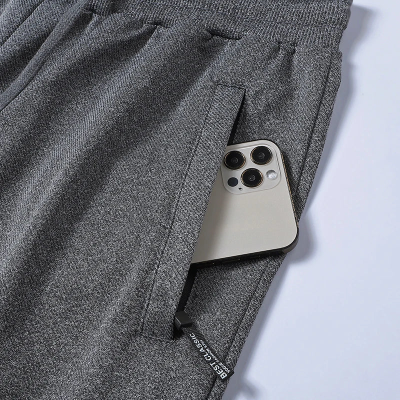 Chrlck Men’s Tight Sweatpants Straight Jogging Pants Casual Sport Running Trousers Spring Summer