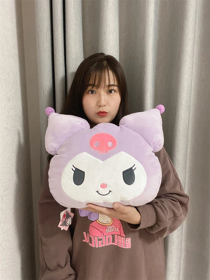Sanrio Very Soft Kuromi Back Cushion Throw Pillow Sofa Bed Room Decor Comfortable Japanese Style Pillow Gifts Girl