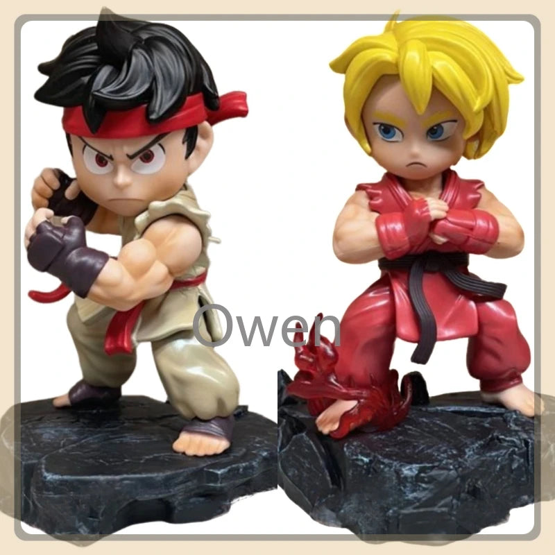 15cm Anime Game Street Fighter Ryu Figurine Ken Masters Action Figure PVC Statue Collection Model Birthday Decoration Toys Gifts