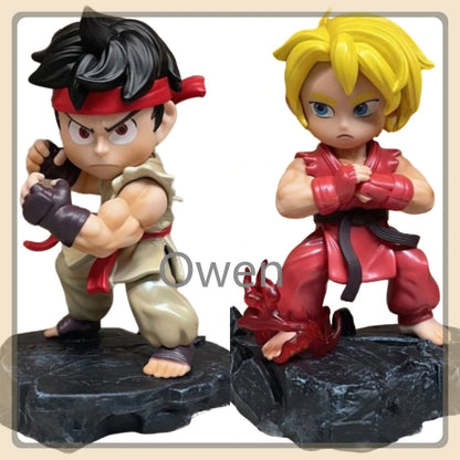 15cm Anime Game Street Fighter Ryu Figurine Ken Masters Action Figure PVC Statue Collection Model Birthday Decoration Toys Gifts