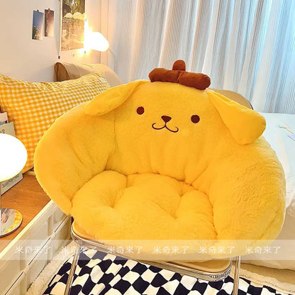 Comfortable Pochacco Sitting Cushion My Melody Kuromi Cartoon Seat Cushion Chair Japanese Style Back Cushion Sofa Bed